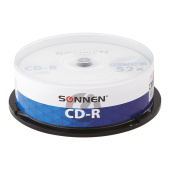 Диски CD-R SONNEN, 700 Mb, 52x, Cake Box (упаковка на шпиле) КОМПЛЕКТ 25 шт., 513531 за 1 021 ₽. Диски CD, DVD, BD (Blu-ray).  Доставка по РФ. Без переплат!
