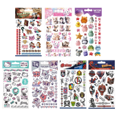 Наклейки-тату переводные АССОРТИ, ЦВЕТНЫЕ, 11х20 см, PRIORITY за 79 ₽. Наклейки.  Доставка по РФ. Без переплат!