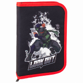 Пенал BRAUBERG, 1 отделение, 2 откидные планки, полиэстер, 21х14 см, "Ninja", 270313 за 471 ₽. Пеналы каркасные.  Доставка по РФ. Без переплат!