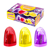 Точилка ЮНЛАНДИЯ "Спутник", с контейнером, пластиковая, корпус ассорти, 228447 за 18 ₽. Точилки ручные.  Доставка по РФ. Без переплат!