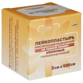 Лейкопластырь рулонный 5х500 см, LEIKO, тканевая основа, белый, картонная коробка, 531220 за 161 ₽. Рулонные пластыри.  Доставка по РФ. Без переплат!