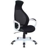 Кресло офисное BRABIX PREMIUM "Genesis EX-517", пластик белый, ткань/экокожа/сетка черная, 531573 за 13 853 ₽. Кресла современного дизайна. Доставка по РФ. Без переплат!