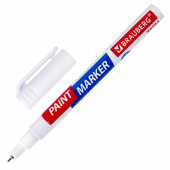 Маркер-краска лаковый EXTRA (paint marker) 1 мм, БЕЛЫЙ, УСИЛЕННАЯ НИТРО-ОСНОВА, BRAUBERG, 151959 за 153 ₽. Маркеры-краски лаковые.  Доставка по РФ. Без переплат!