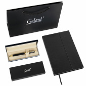 Ручка шариковая GALANT "Black", корпус черный, ежедневник недатированный А5 черный, пакет, 880904 за 1 867 ₽. Ручки шариковые подарочные.  Доставка по РФ. Без переплат!