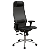 Кресло МЕТТА "ErgoLife" 10 B1-104D, хром, синхромеханизм, 2D-подлокотники, прочная сетка, черное за 26&nbsp;723 ₽. Кресла для руководителей.  Доставка по РФ. Без переплат!