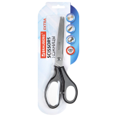 Ножницы BRAUBERG "EXTRA", 230 мм, серо-черные, 2-сторонняя заточка, эргономичные ручки, 237297 за 294 ₽. Ножницы универсальные.  Доставка по РФ. Без переплат!