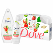 Подарочный набор DOVE "Клубника и лайм": крем-гель для душа 250 мл + антиперспирант шариковый 50 мл за 685 ₽. Подарочные наборы.  Доставка по РФ. Без переплат!