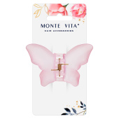 Краб для волос 8,5 см, матовый, розовый, MONTE VITA (МОНТЕ ВИТА), 457015 за 95 ₽. Крабы для волос.  Доставка по РФ. Без переплат!