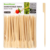 Шпажки-пики для канапе бамбуковые ГОЛЬФ 12 см, 100 шт., BOOMHOUSE (БУМХАУС), 701963 за 84 ₽. Шампуры и пики для канапе, шашлыка.  Доставка по РФ. Без переплат!