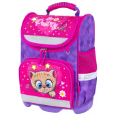 Ранец ЮНЛАНДИЯ WISE, 1 отделение, 3 кармана, устойчивое дно, "Pretty kitty", 37x29х15 см, 271395 за 2&nbsp;932 ₽. Ранцы для начальной школы.  Доставка по РФ. Без переплат!