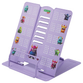 Подставка для книг и учебников большая BRAUBERG KIDS "Monsters" с таблицей умножения, регулируемый угол наклона, металлическая, 238964 за 392 ₽. Подставки для книг.  Доставка по РФ. Без переплат!