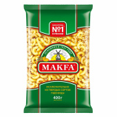 Макароны МАКФА Рожки гладкие "Ригатоны", 400 г, 16698 за 117 ₽. Макаронные изделия.  Доставка по РФ. Без переплат!