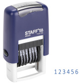 Нумератор 6-разрядный STAFF, оттиск 22х4 мм, "Printer 7836", 237434 за 361 ₽. Нумераторы.  Доставка по РФ. Без переплат!