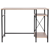 Стол BRABIX "SMART CD-018", 1100х600х765 мм, ЛОФТ, 2 полки, металл/ЛДСП ясень шимо светлый, каркас черный, 641945 за 6 925 ₽. Столы компьютерные на металлокаркасе "Loft".  Доставка по РФ. Без переплат!