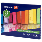 Пастель сухая художественная BRAUBERG ART CLASSIC, 36 цветов, квадратное сечение, 182093 за 497 ₽. Пастель художественная сухая.  Доставка по РФ. Без переплат!