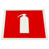 Знак пожарной безопасности "Огнетушитель", КОМПЛЕКТ 10 шт., 200х200 мм, пленка самоклеящаяся, F04 за 322 ₽. Знаки пожарной безопасности.  Доставка по РФ. Без переплат!