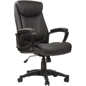 Кресло офисное BRABIX "Enter EX-511", экокожа, черное, 530859 за 15 542 ₽. Кресла для руководителей.  Доставка по РФ. Без переплат!