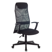 Кресло офисное KB-8, ткань-сетка, черное, 492617 за 10 258 ₽. Кресла для руководителей.  Доставка по РФ. Без переплат!