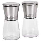 Мельница для специй, НАБОР 2 штуки, механические, нержавеющая сталь, DASWERK (ДАСВЕРК), 456628 за 718 ₽. Электроперечницы.  Доставка по РФ. Без переплат!