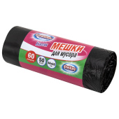 Мешки для мусора 60 л, черные, в рулоне 50 штук, ПНД 9 мкм, 58x68 см, серия Classic, BOOMHOUSE (БУМХАУС), 702661 за 125 ₽. Мешки для мусора универсальные.  Доставка по РФ. Без переплат!