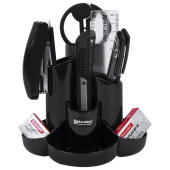 Канцелярский набор BRAUBERG "Богемия", 10 предметов, черный, 236951 за 1&nbsp;374 ₽. Наборы офисные пластиковые с наполнением.  Доставка по РФ. Без переплат!