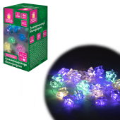 Электрогирлянда-нить комнатная "Звезды", 2 м, 20 LED, мультицветная, батарейки, ЗОЛОТАЯ СКАЗКА, 592477 за 165 ₽. Электрогирлянды и световые фигуры.  Доставка по РФ. Без переплат!