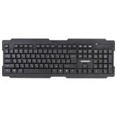 Клавиатура беспроводная SONNEN KB-5156, USB, 104 клавиши, 2,4 Ghz, черная, 512654 за 921 ₽. Клавиатуры беспроводные.  Доставка по РФ. Без переплат!