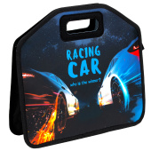 Папка-сумка ЮНЛАНДИЯ, 1 отделение, фетровые ручки, 34х30х11 см, "Night race", 270999 за 455 ₽. Папки-сумки с ручками.  Доставка по РФ. Без переплат!