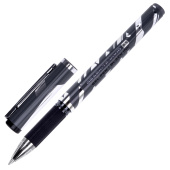 Ручка гелевая с грипом BRAUBERG "GRAPHITE VIVID", ЧЕРНАЯ, пишущий узел 0,5 мм, линия письма 0,35 мм, 144542 за 54 ₽. Ручки гелевые неавтоматические.  Доставка по РФ. Без переплат!