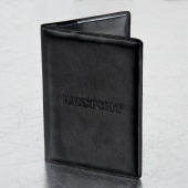 Обложка для паспорта STAFF, полиуретан под кожу, "ПАСПОРТ", черная, 237599 за 105 ₽. Обложки для паспорта. Доставка по РФ. Без переплат!
