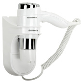 Фен для волос настенный SONNEN HD-2112 EXTRA POWER, 1600 Вт, 2 скорости, белый/хром, 608480 за 3 402 ₽. Фены для волос.  Доставка по РФ. Без переплат!
