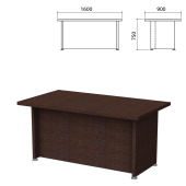 Стол письменный "Приоритет" 1600х900х750 мм, венге (КОМПЛЕКТ) за 25&nbsp;211 ₽. Набор мебели "Приоритет".  Доставка по РФ. Без переплат!