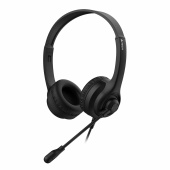 Наушники с микрофоном (гарнитура) A4TECH HU-8, проводные, 2 м, USB, черные, 1874958 за 2 317 ₽. Гарнитуры.  Доставка по РФ. Без переплат!