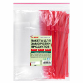 Пакеты для заморозки продуктов, 3 л, КОМПЛЕКТ 50 шт., с замком-застежкой (слайдер), LAIMA за 411 ₽. Пакеты с замком "зиплок".  Доставка по РФ. Без переплат!