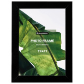 Рамка 15х21 см небьющаяся, багет 20 мм, МДФ, BRAUBERG "William", черная, 391267 за 395 ₽. Рамки для дипломов, сертификатов, грамот, фотографий.  Доставка по РФ. Без переплат!