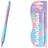 Карандаш механический 2 мм, ERICH KRAUSE "ErgoLine Kids Pastel", HB, с точилкой, блистер, 63834 за 118 ₽. Карандаши механические.  Доставка по РФ. Без переплат!