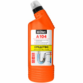 Средство для прочистки канализационных труб 750 мл, EFFECT "Alfa 104", щелочное, 26211 за 168 ₽. Средства для прочистки канализационных труб.  Доставка по РФ. Без переплат!