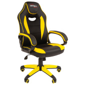 Кресло компьютерное BRABIX "Blaze GM-162", TW/экокожа, черное/желтое, 532579, 7083507 за 15 651 ₽. Кресла игровые. Доставка по РФ. Без переплат!