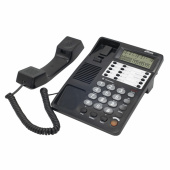 Телефон RITMIX RT-495 black, АОН, спикерфон, память 60 номеров, тональный/импульсный режим, черный, 80002152 за 2 812 ₽. Стационарные телефоны.  Доставка по РФ. Без переплат!