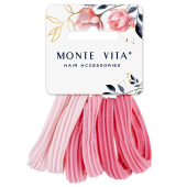 Резинки для волос НАБОР 6 шт., мягкие, большие, оттенки розового, MONTE VITA (МОНТЕ ВИТА), 457051 за 86 ₽. Резинки для волос.  Доставка по РФ. Без переплат!