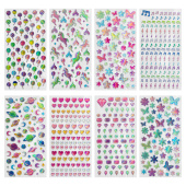 Наклейки гелевые "Яркое ассорти", 17,5х9 см, ассорти 8 видов, FUNSTER (ФАНСТЕР), 666101 за 73 ₽. Наклейки.  Доставка по РФ. Без переплат!