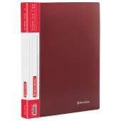 Папка на 2 кольцах BRAUBERG "Стандарт", 25 мм, красная, до 170 листов, 0,8 мм, 221614 за 155 ₽. Папки на кольцах.  Доставка по РФ. Без переплат!