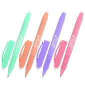Ручка стираемая гелевая с грипом BRAUBERG "SOFT&SILK PASTEL", СИНЯЯ, корпус ассорти, узел 0,7 мм, 143934 за 112 ₽. Ручки со стираемыми чернилами.  Доставка по РФ. Без переплат!