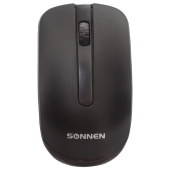 Мышь беспроводная SONNEN M-3032, USB, 1200 dpi, 2 кнопки + 1 колесо-кнопка, оптическая, черная, 512640 за 458 ₽. Мыши беспроводные компьютерные.  Доставка по РФ. Без переплат!