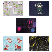 Обложка для удостоверения, пропуска, студенческого билета АССОРТИ, 77х214 мм, принт, кожзаменитель, ДПС, 6000 за 97 ₽. Обложки для документов.  Доставка по РФ. Без переплат!