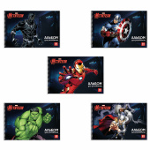 Альбом для рисования А4 30 л., спираль, обложка картон, HATBER, 205х300 мм, "Мстители" (MARVEL), 30А4Всп за 86 ₽. Альбомы и папки для рисования.  Доставка по РФ. Без переплат!