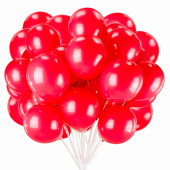 Шары воздушные ЗОЛОТАЯ СКАЗКА, 10" (25 см), КОМПЛЕКТ 50 штук, красные, пакет, 104998 за 183 ₽. Шары воздушные и аксессуары к ним.  Доставка по РФ. Без переплат!