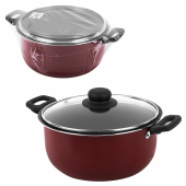 Кастрюля 3,5 л с крышкой 22 см, антипригарное покрытие, удобные ручки, SCOVO "Expert", СЭ-007 за 1&nbsp;581 ₽. Кастрюли и ковши.  Доставка по РФ. Без переплат!