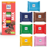 Шоколад порционный 1 плитка RITTER SPORT, ассорти, 16,67 г, "Яркая коллекция" за 69 ₽. Шоколад.  Доставка по РФ. Без переплат!
