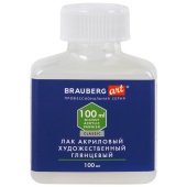 Лак акриловый глянцевый художественный, в бутылке, 100 мл, BRAUBERG ART CLASSIC, 192350 за 192 ₽. Лаки, разбавители, грунты и прочие.  Доставка по РФ. Без переплат!